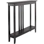 The Lakeside Collection Lakeside Collection Slim Entryway Accent Table with Antique Finish