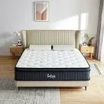 King Mattress,12 Inch Memory Foam Mattress in a Box, Individual Pocket Spring Ma