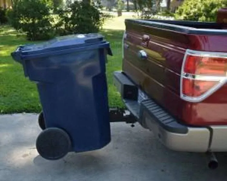 GREAT DAY Tote Caddy Trash Can Transporter - Fits Truck/Auto/Gol<wbr/>f Cart/ATV Wi...