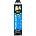 GREAT STUFF PRO Window & Door Gap Filler | Gun-Applied Insulating Foam Sealant, 20 oz. Can – Yellow