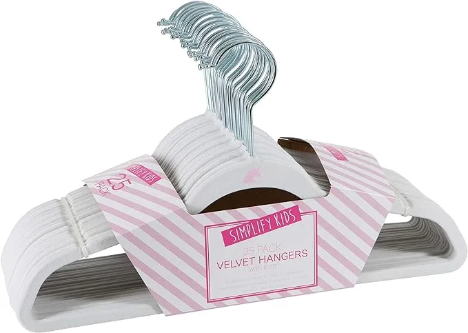 Simplify Kids Velvet Hangers