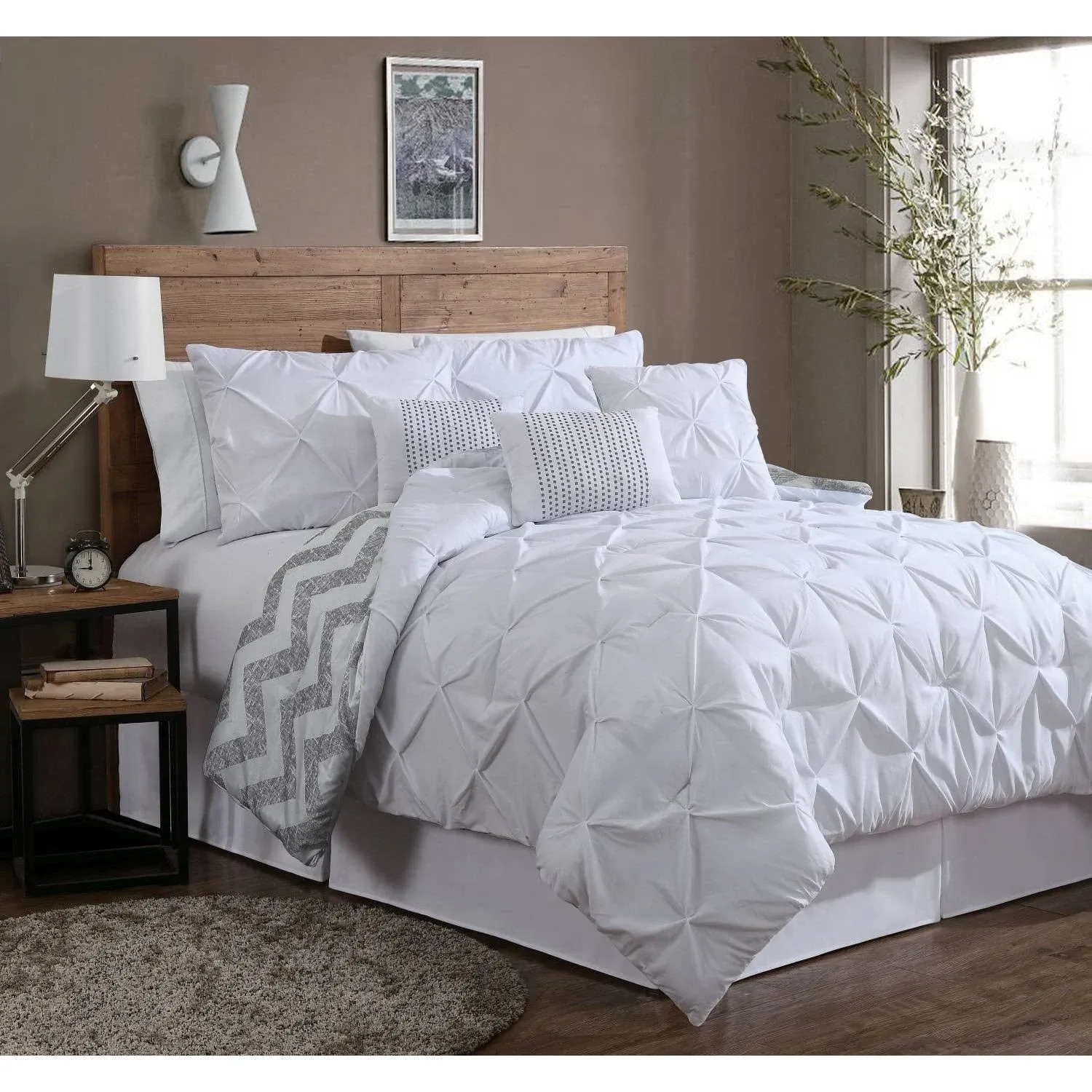 Avondale Manor Ella Pinch Pleat Comforter Set