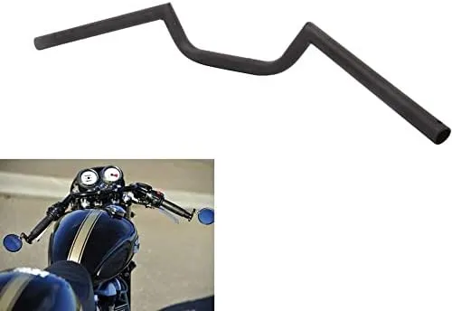 Motorcycle 7/8&#034; Handlebar Cafe Race Handlebars Universal For Dirt Pit Bike Black