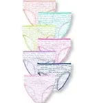 Girls Days Of The Week Glitter Underwear 7-Pack - White