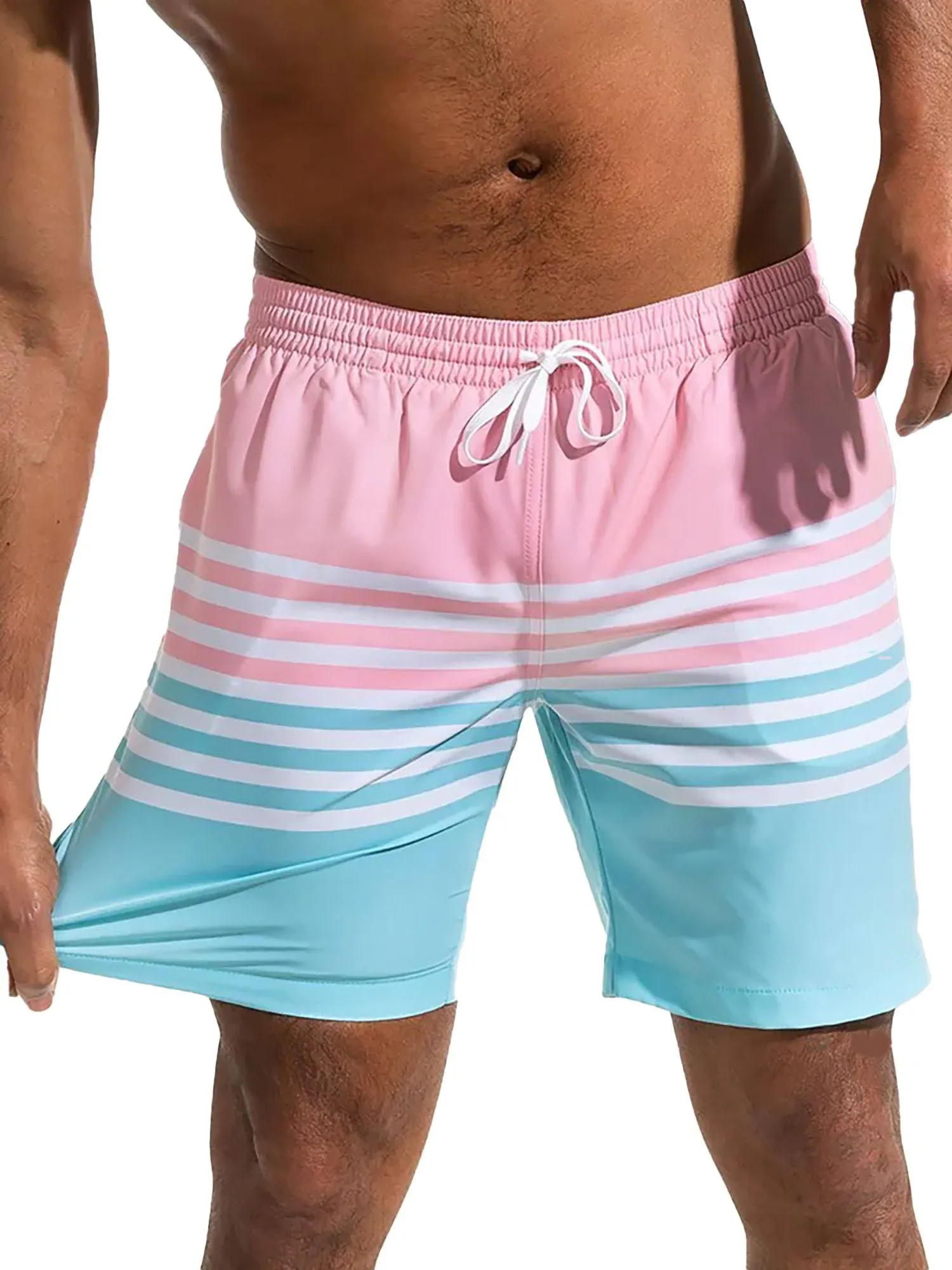 Chubbies Men's 7 inch On The Horizons Swim Shorts - Pink - S 7