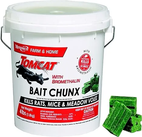 TOMCAT With Bromethalin Bait Chunx Pail Mouse Killer