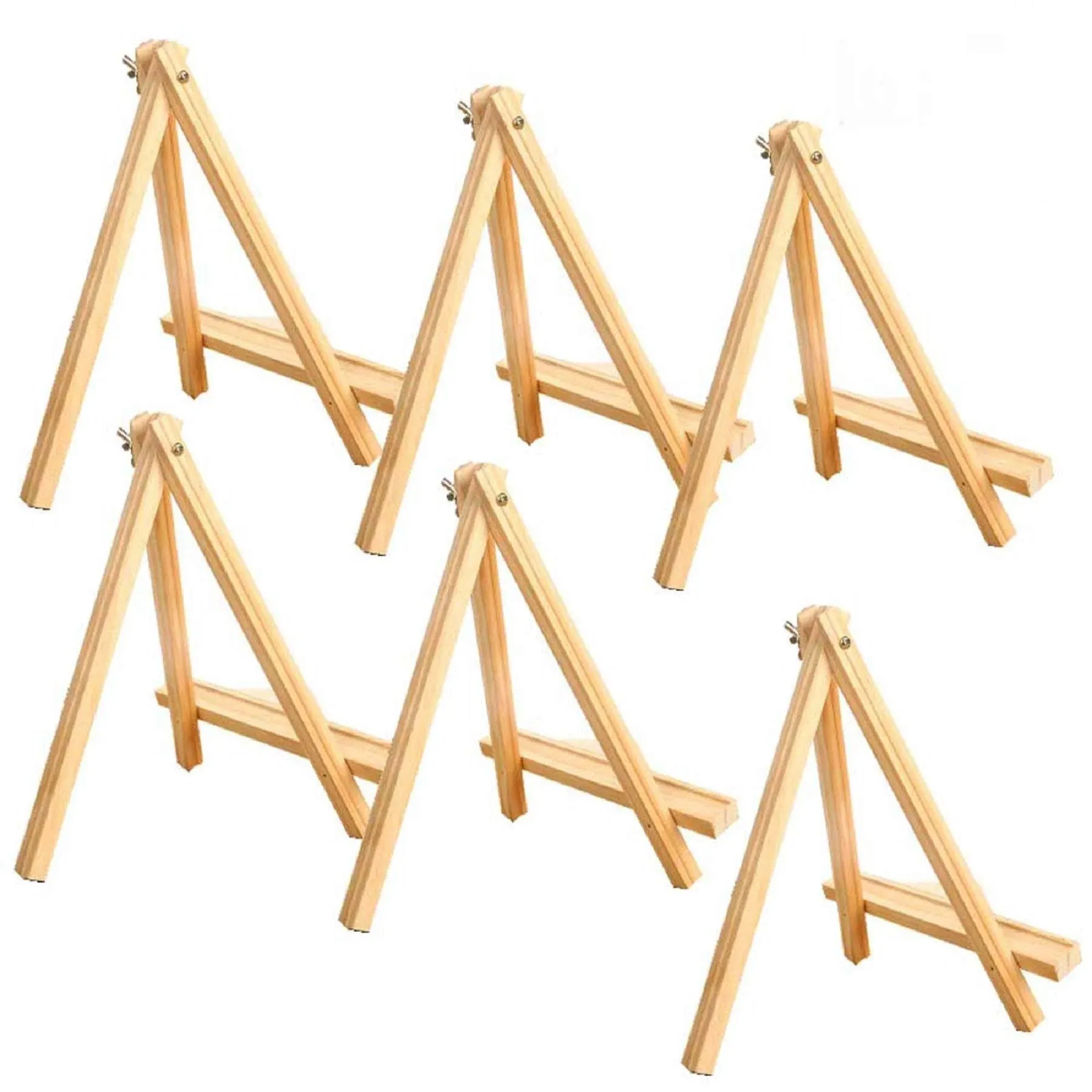 ANDES 9.4 Inches Tall Wood Easels Set of Tabletop Display Easels