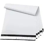 Metronic 100 24 x 24 Poly Mailer Envelopes Shipping Bags with Self Adhesive, Waterproof and Tear-Proof Postal Bags(White)