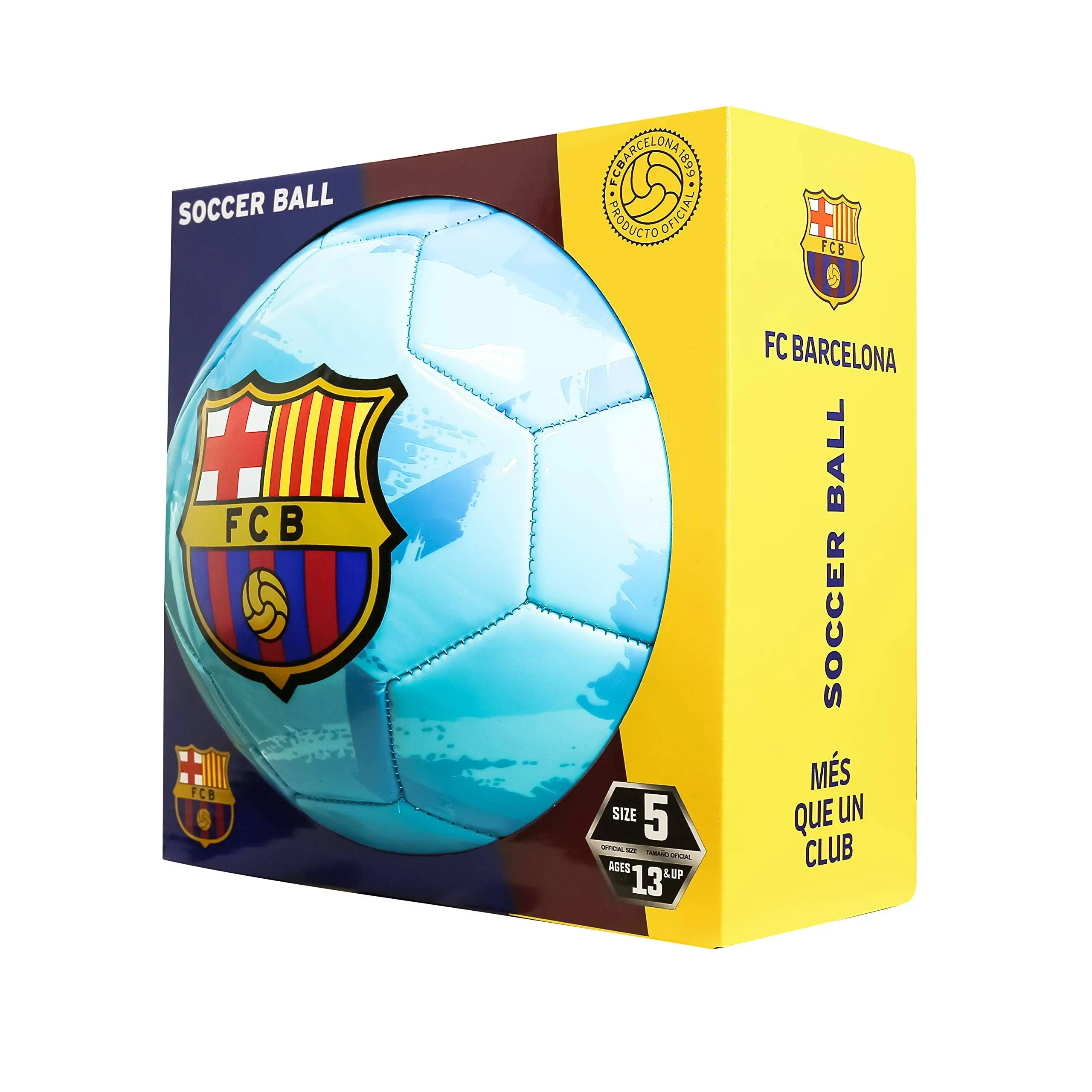 FC Barcelona Brush Size 5 Soccer Ball