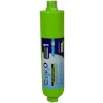 CLEAR2O® RV AND MARINE INLINE WATER FILTER - Ideal for RV and Marine Use, Reduces Odors, Bad Taste, Chlorine with One Micron Solid Carbon Block, (Green) - CRV2006