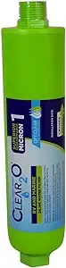 CLEAR2O® RV AND MARINE INLINE WATER FILTER - Ideal for RV and Marine Use, Reduces Odors, Bad Taste, Chlorine with One Micron Solid Carbon Block, (Green) - CRV2006