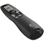 Logitech 910-001350 R800 Wireless Laser Presentation Remote with LCD Display - Matte Black