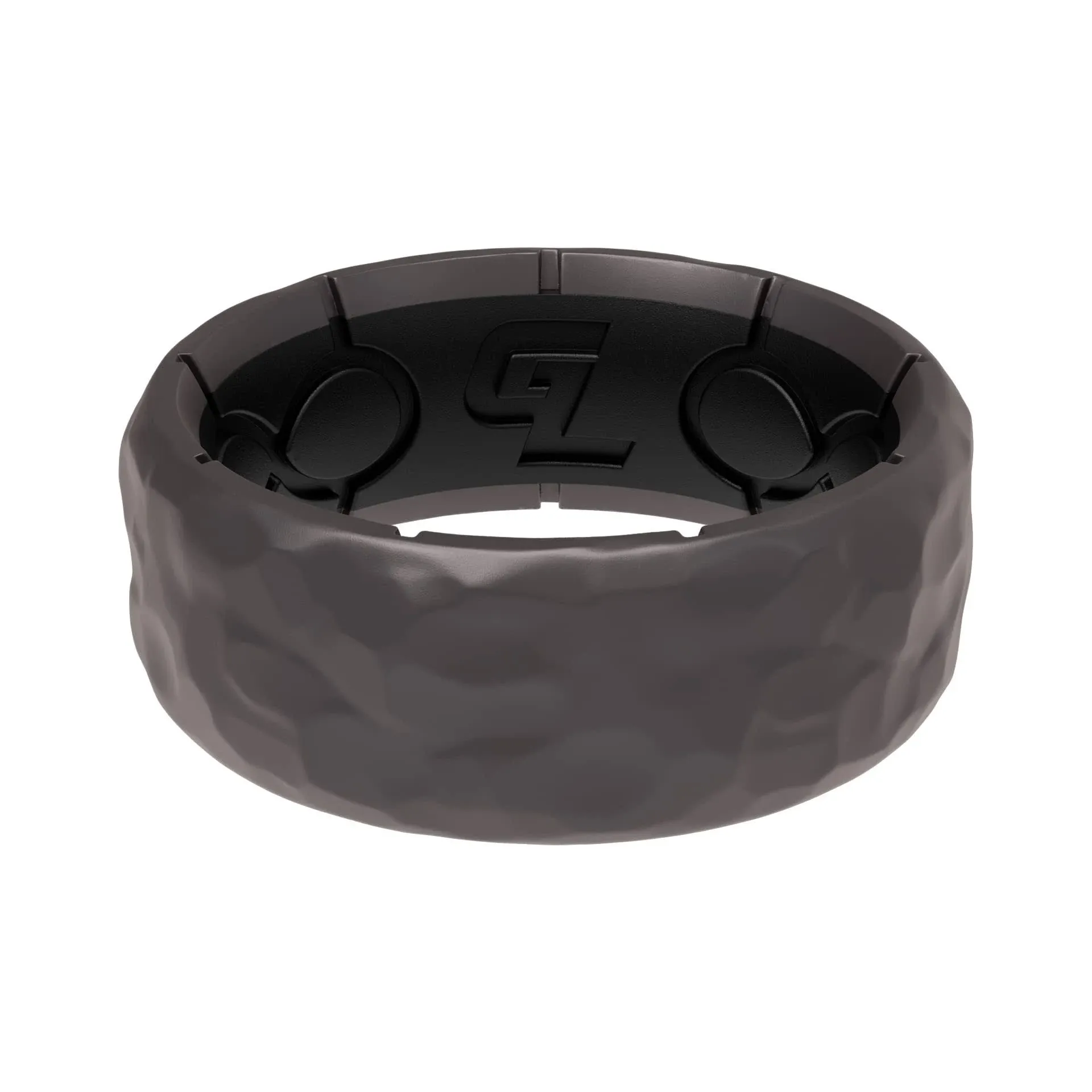 Zeus Hammered Gun Metal Ring