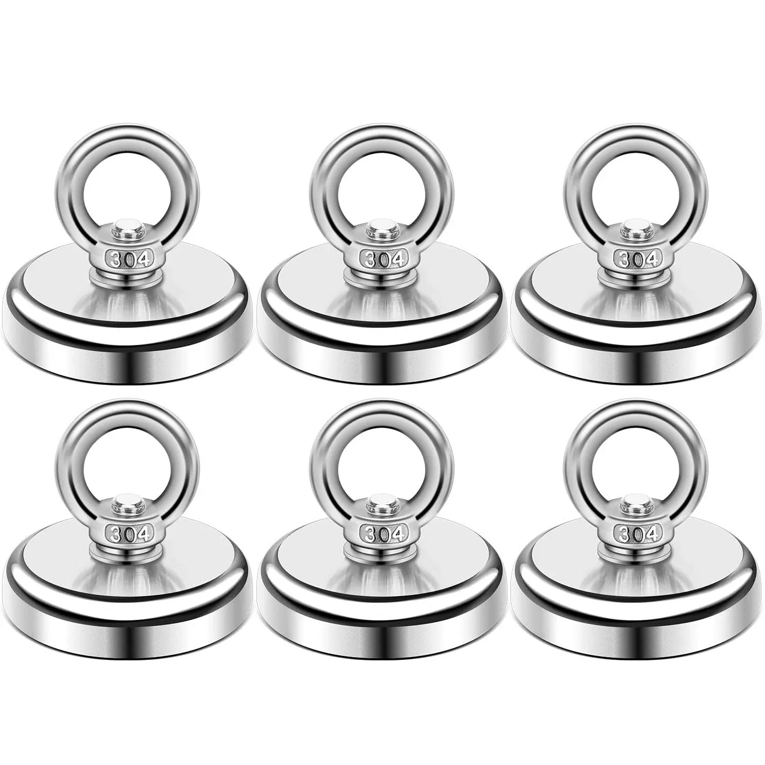 DIYMAG Magnetic Hooks, 100 lbs Heavy Duty Rare Earth Neodymium Magnet Hooks with ...