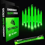 12 Industrial Glow Sticks/ 6 in Ultra Bright Light Sticks Emergency Light Sticks