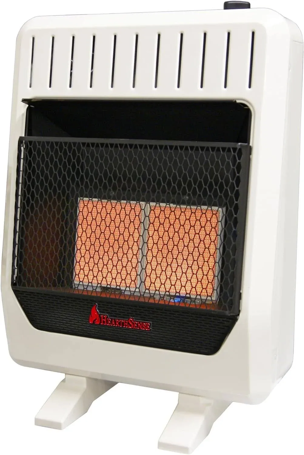 HearthSense Gas Wall Heater 20000-Btu/h Thermostat Control Ventless w/ Blower