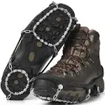 Yaktrax Diamond Grip - Full-Foot Traction on Ice, Snow, & Multi-Terrain Surfaces - Swiveling Diamond Bead Grip Points - Cold-Resistant Easy On/Off Elastic Upper Band