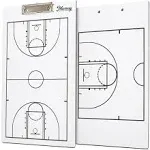 Murray Sporting Goods Dry-Erase Double Sided Basketball Coaches Clipboard