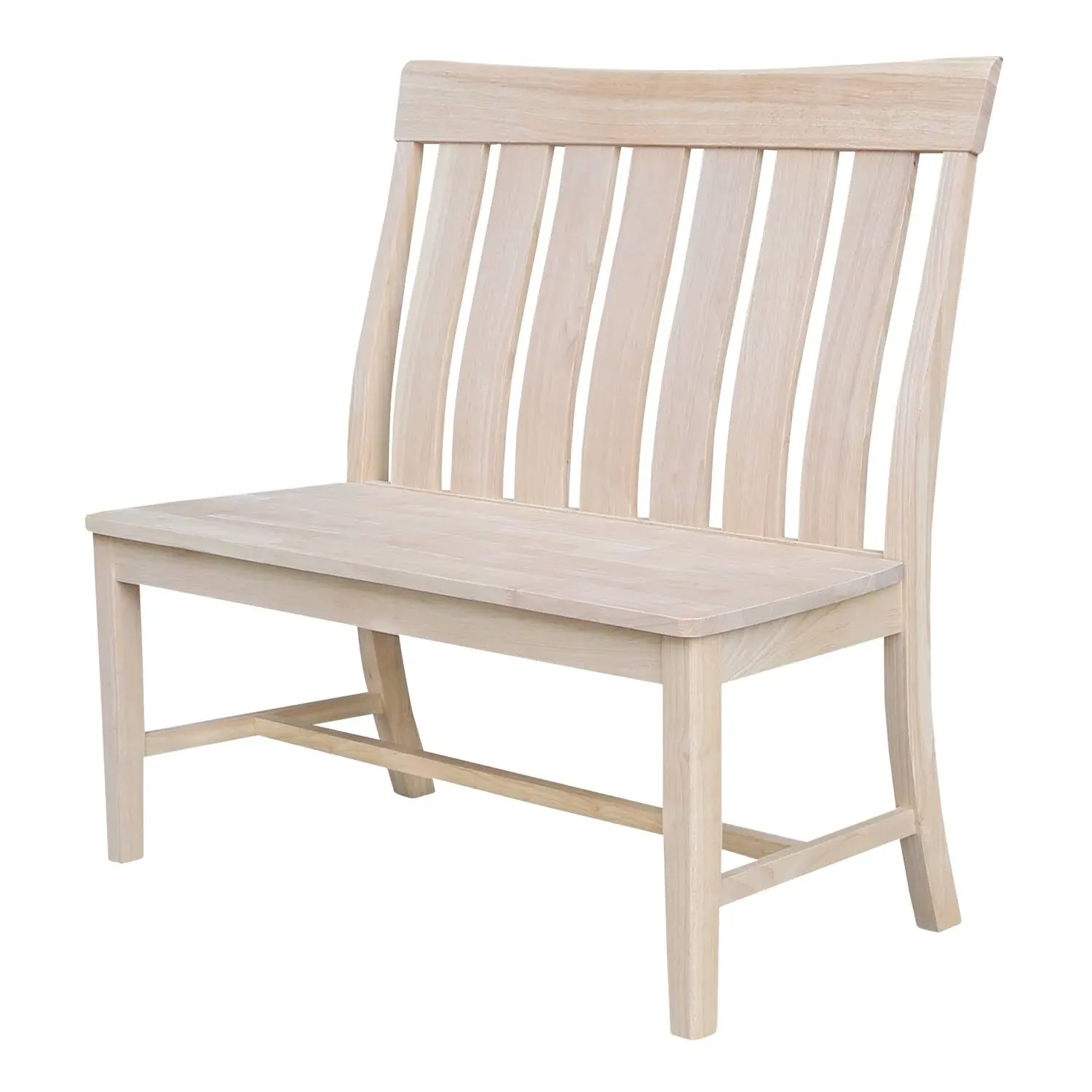 Ava Solid Wood Bench - Unfinished