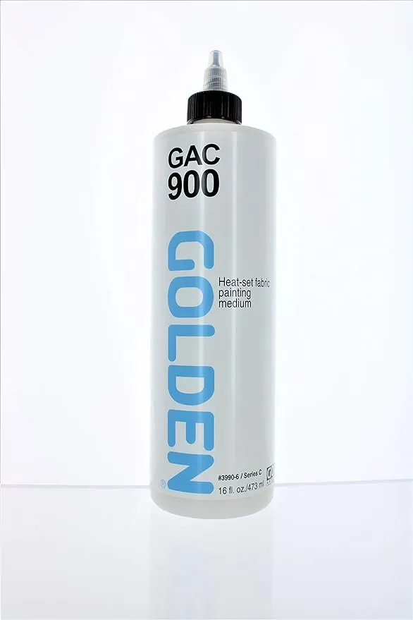 Golden Acrylic Polymer GAC-900 (Heat Set) Fabric Painting Medium - 16 oz Cylinder