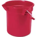 Rubbermaid Commercial Brute 10-Quart Utility Bucket, Red