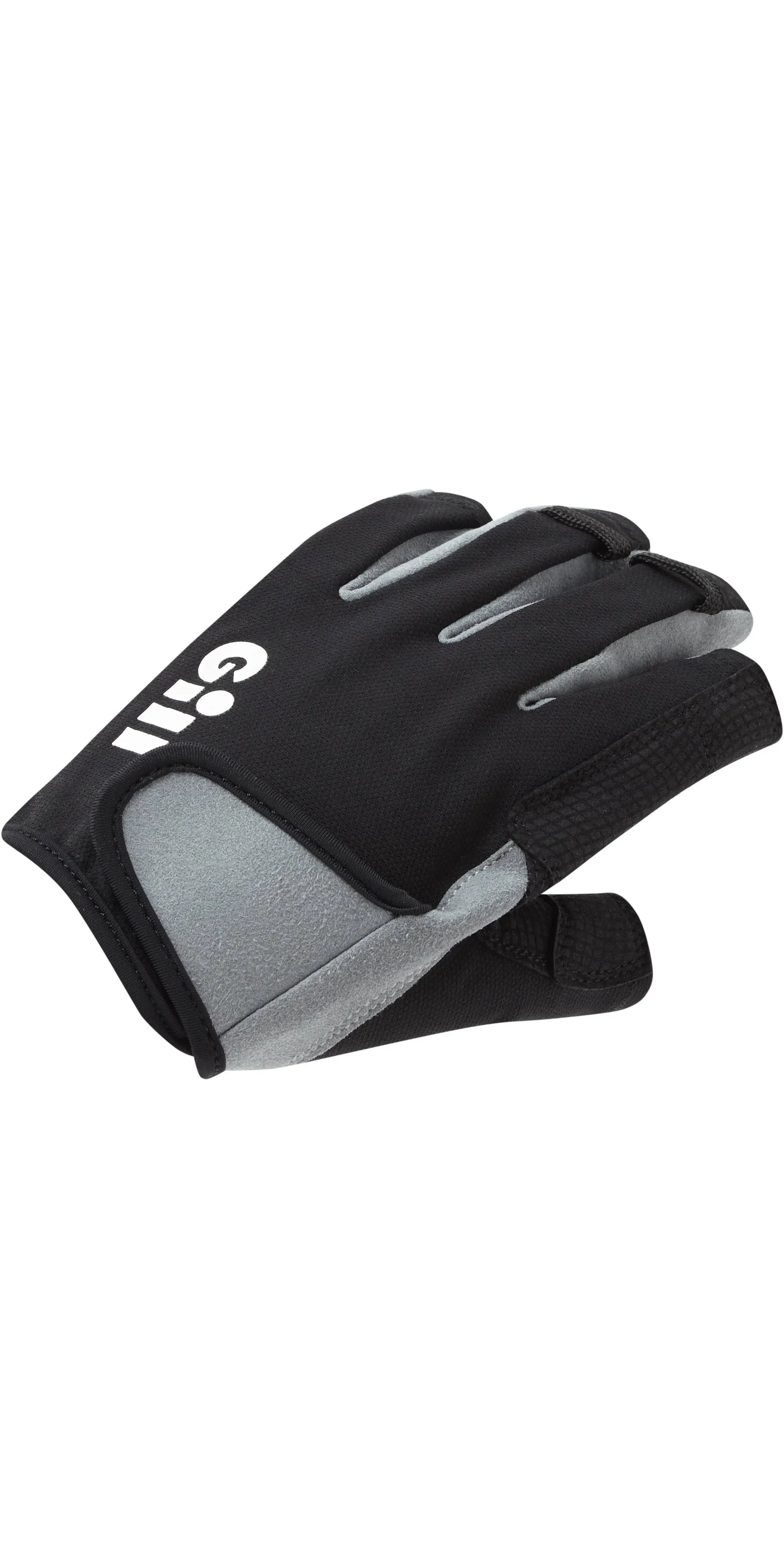 Gill Deckhand Short Finger Sailing Gloves 2023 - Black 7043