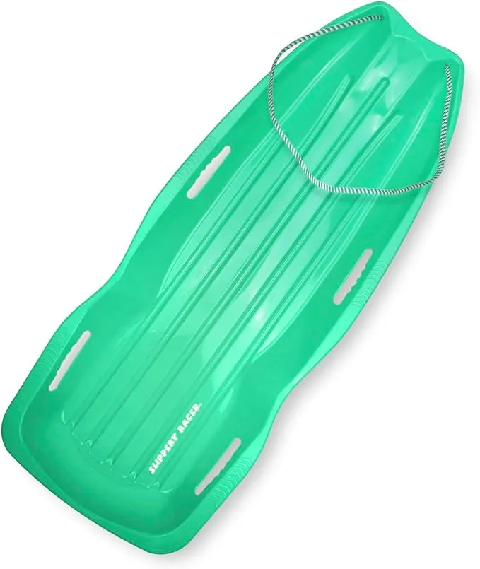 Slippery Racer Downhill Xtreme Plastic Toboggan Snow Sled