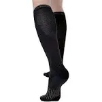 Copper Fit Unisex-Adult's 2.0 Easy-Off Knee High Compression Socks, black, Small/Medium