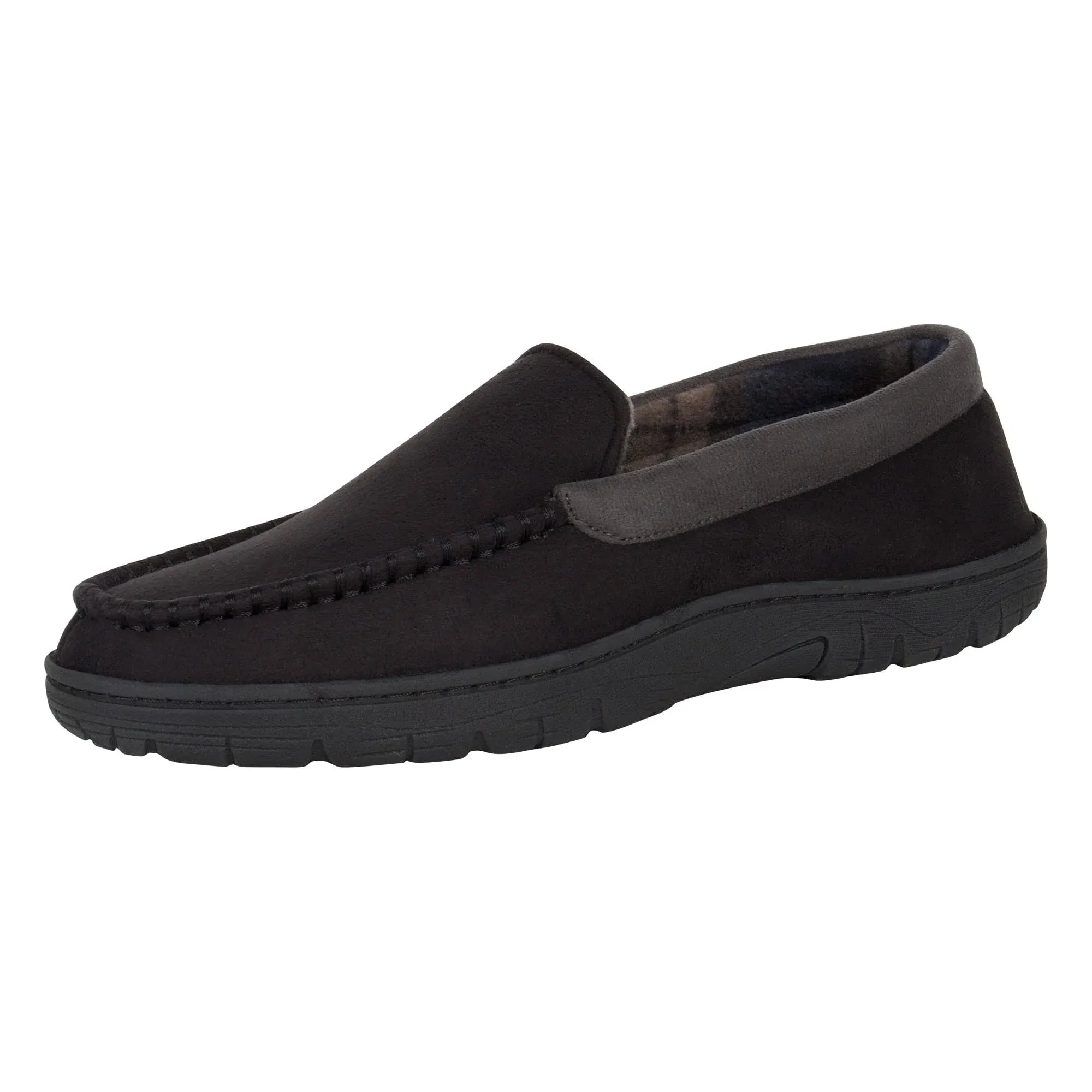 Hanes Men's Textured Moccasin Slipper