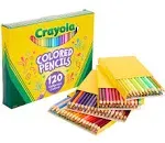 Crayola Colored Pencils Set (120ct), Coloring Book Pencils, Kids Art Supplies, B