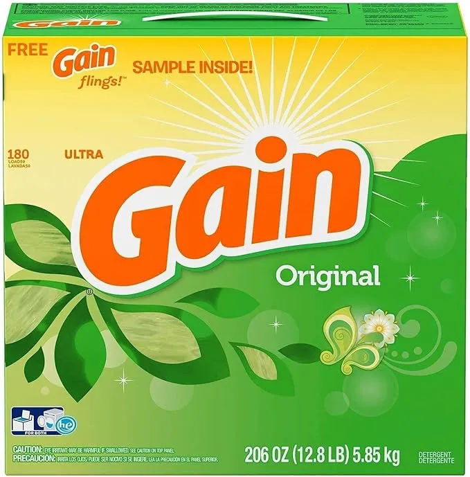 Gain Ultra Powder Laundry Detergent, Original (206 oz., 180 loads)