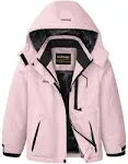 Wickham Girl's Waterproof Fleece Ski Jacket with Removable Hood