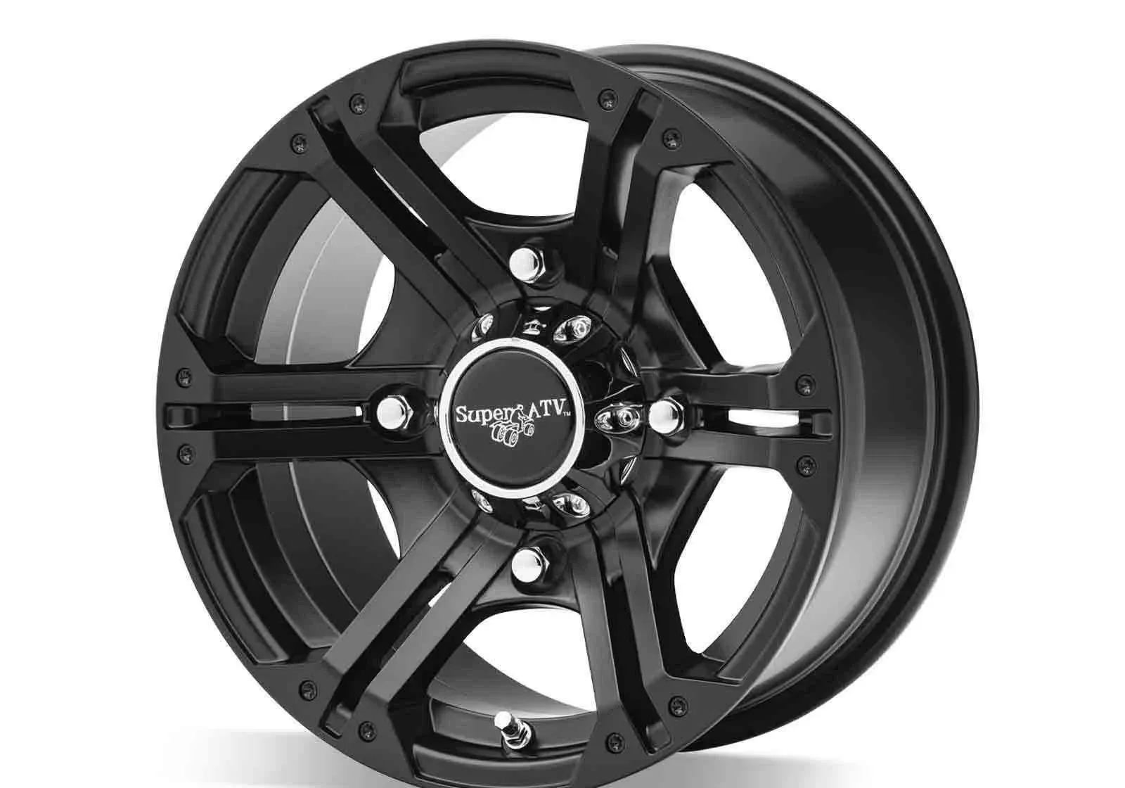 SuperATV 12x7 H-Series Bandit UTV ATV Wheel for Polaris - 4/156 Bolt Pattern