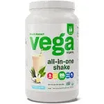 Vega One Organic All-in-One Plant Protein Powder, French Vanilla, 20g Protein, 1.5lb, 24.3oz
