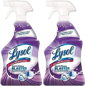 Lysol Mold & Mildew Foamer w. Bleach, Bathroom Cleaner Spray, 32oz (Pack of 2)