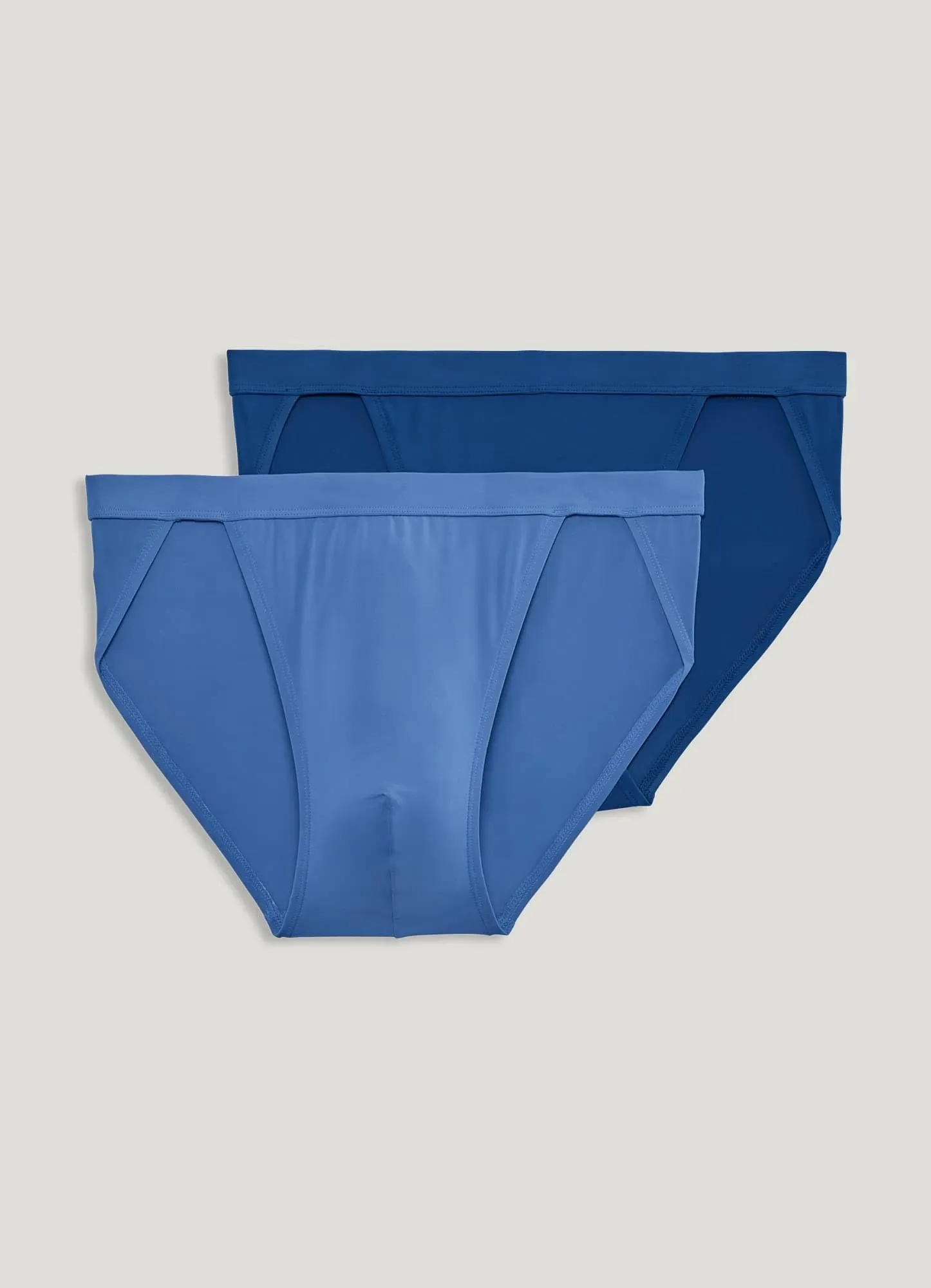 Jockey Men's Elance Microfiber String Bikini - 2 Pack, Size: Small, Blue