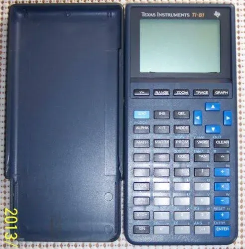 Texas Instruments TI-81 Graphing Calculator with cover ,  tested working