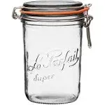 Tapered French Glass Preserving Jar