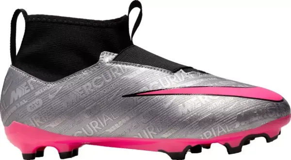 Nike Jr. Mercurial Superfly 9 Academy  Tacos de fútbol de corte high para terrenos múltiples para niños de preescolar y grandes