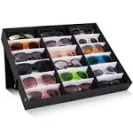 Juvale 18 Slot Sunglass Case Box and Storage for Eyeglasses Sunglasses Display