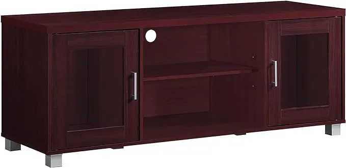 Hodedah Mahogany 57" Wide Entertainment Center