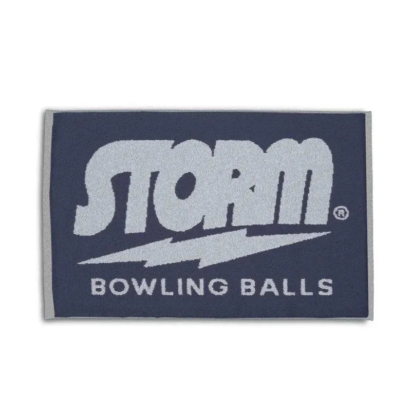 Storm Bowling Products Woven Bowling Towel- Grey/Navy