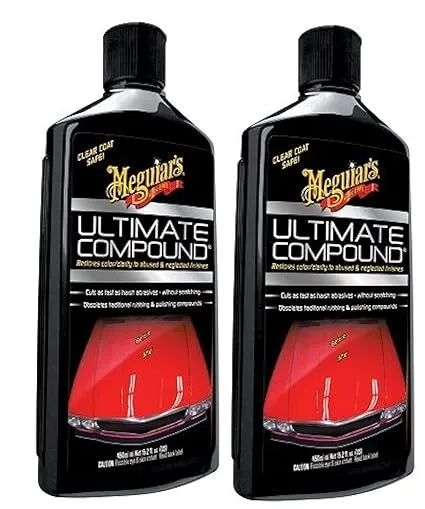 Meguiar's Ultimate Compound Scratch Can Be used by Hand or Machine 15.2 oz.