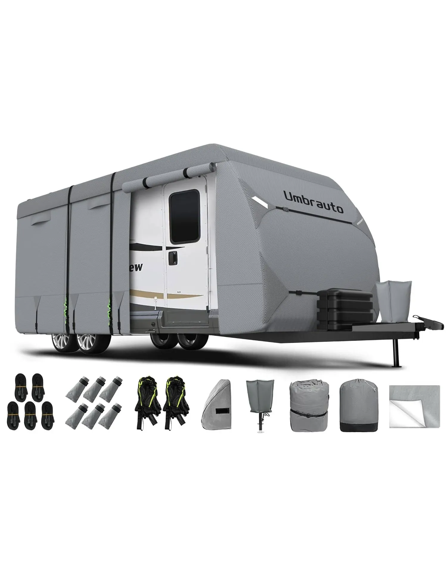 RV Cover Umbrauto 2023 Upgraded 7 Layers Top Camper Cover Windproof Travel ...