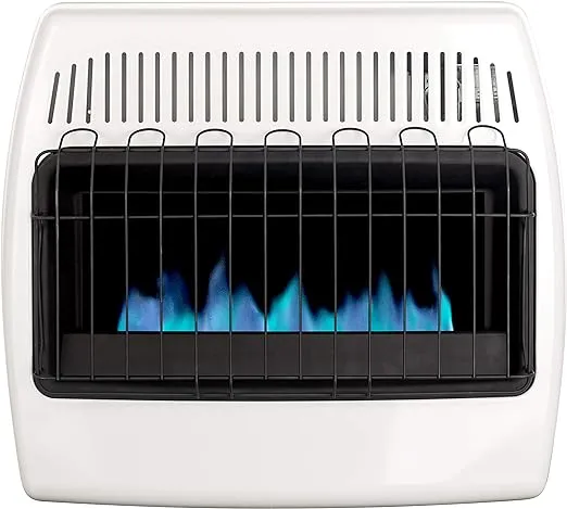 Dyna-Glo 30,000 BTU Liquid Propane Blue Flame Vent Free Wall Heater, White