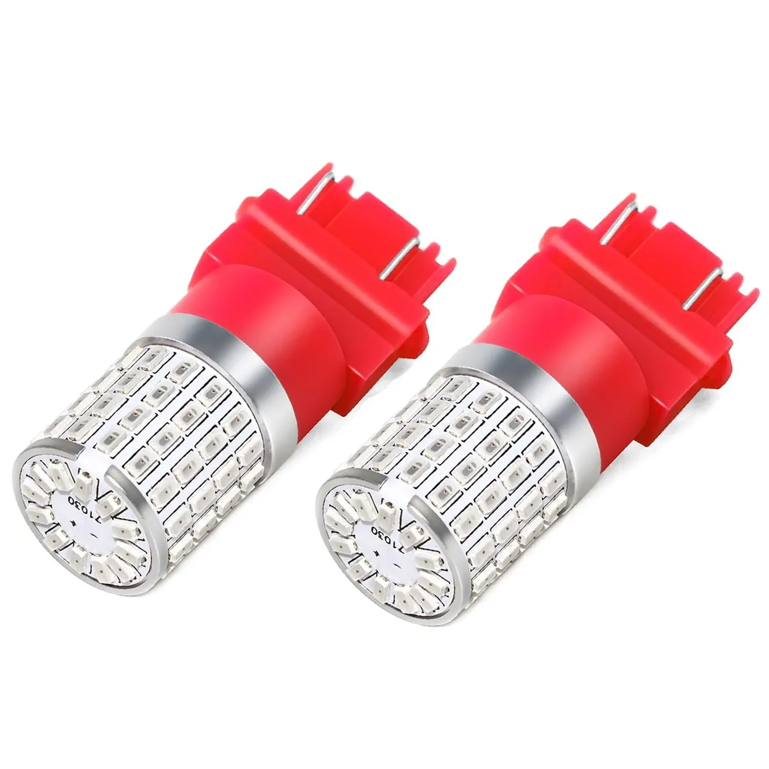 PHINLION 3157 Red LED Light Bulb Super Bright 72-SMD 3056 3156 3057 4057 4157 LE