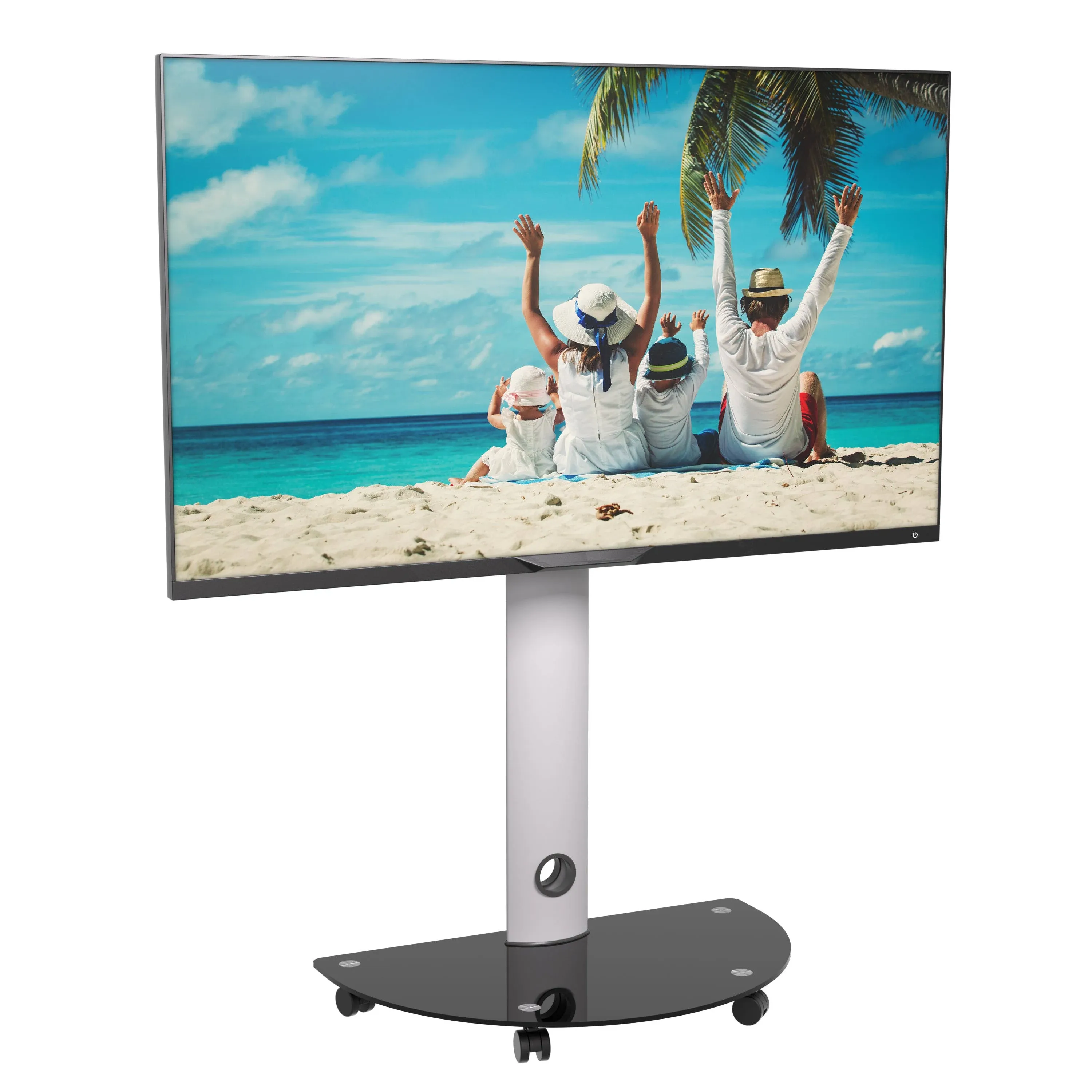 ProMounts Rolling TV Stand with Swivel for 32"-72" Screens