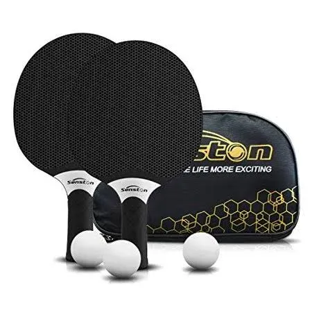 Senston Table Tennis Rackets Set, Professional Table Tennis Racket with 3 Balls ...