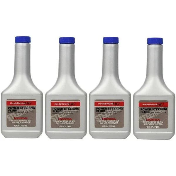 Myparts Pack of 4 Power Steering Fluids 12 oz Bottles Compatible with Honda Acura