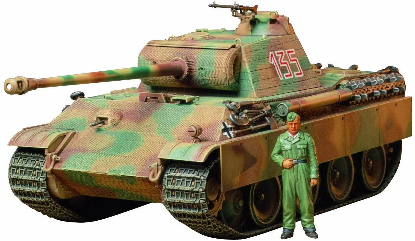 TAMIYA 1/35 Military Miniature No.170 GERMAN PANTHER TYPE G EARLY VERSION kit